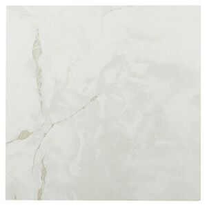 Mosaico Clasico Classic White with Grey Veins 12x12 Self Adhesive Vinyl Floor